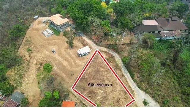 ขายที่ดินแม่ริม เชียงใหม่ บนเนินเขา วิวภูเขา 180 องศา ใกล้สนามบิน