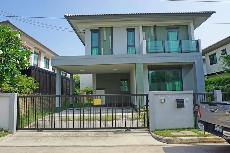 BH3707 ให้เช่าและขาย บ้านเดี่ยว 2 ชั้น โครงการบุราสิริ วงแหวน อ่อนนุช (Burasiri Wongwaen Onnut) ทำเลดี ใกล้สนามบินสุวรรณภูมิ เมกกะบางนา